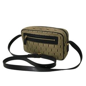 Saint Laurent Paris Monogram All Over Camera Bag Beige